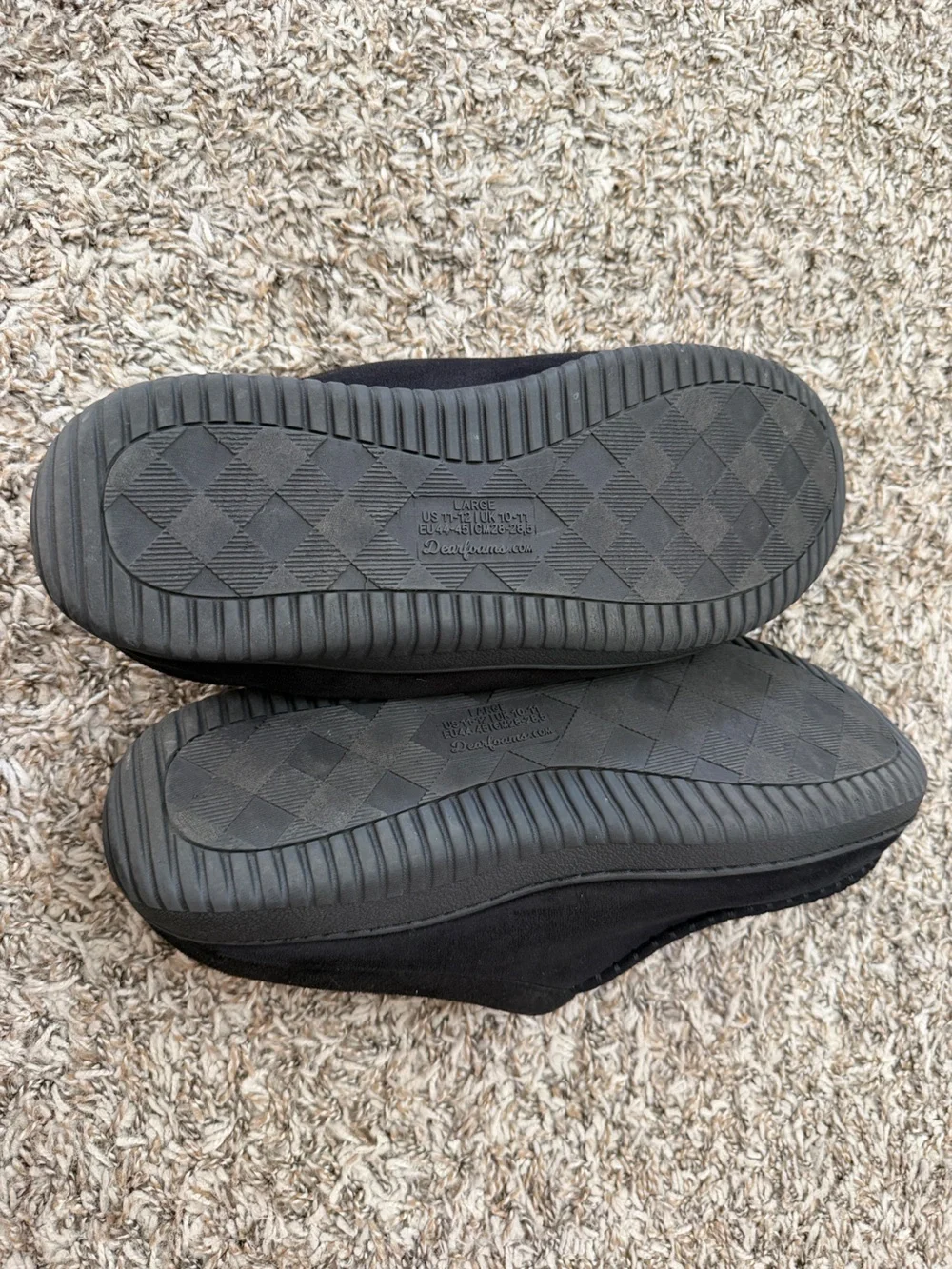 Men’s Black Dearfoams Slippers
